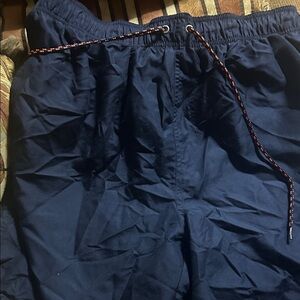 Navy and Orange Athletic Shorts